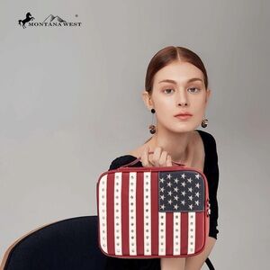 Brand New Montana West American Flag Bible Cover